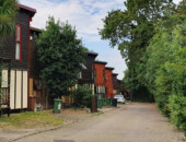 Nubia Way path along 2 storey timber homes